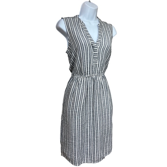 Sz XS Olive & Oak Striped Sleeveless Dress - Picture 4 of 7